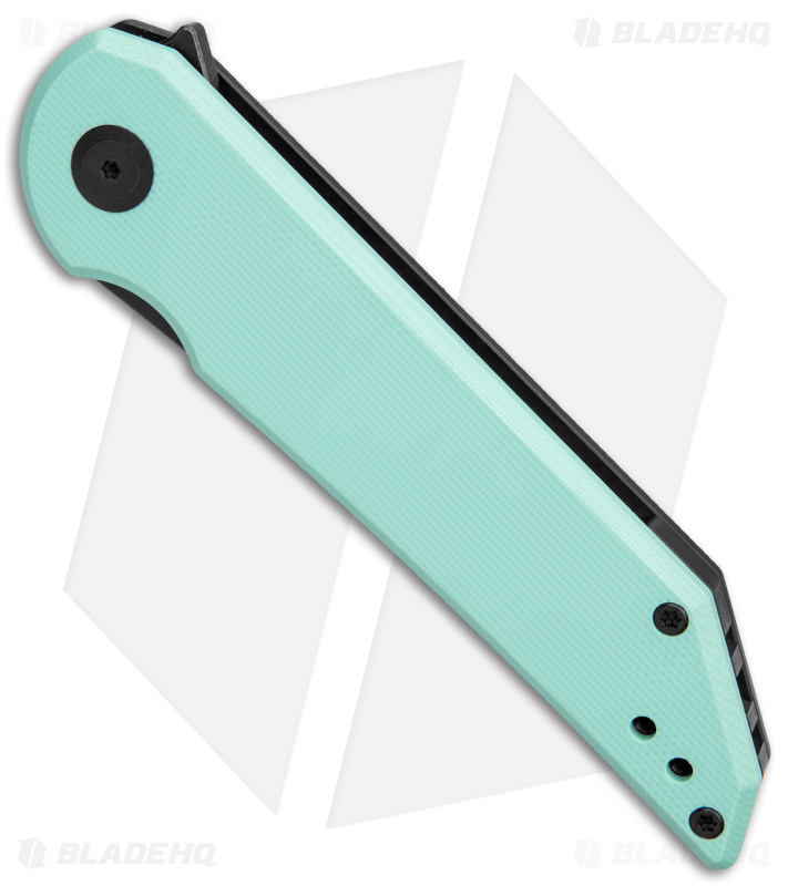 Jake Hoback Radford Frame Lock Knife Robbin Egg Blue G-10 (3.5" Black Stonewash)