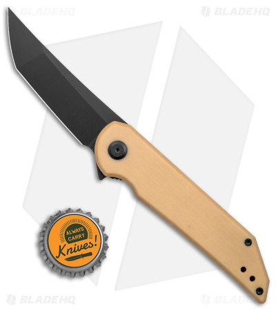Jake Hoback Radford Frame Lock Knife Bone Linen Micarta (3.5" Black Stonewash)