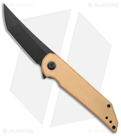 Jake Hoback Radford Frame Lock Knife Bone Linen Micarta (3.5" Black Stonewash)