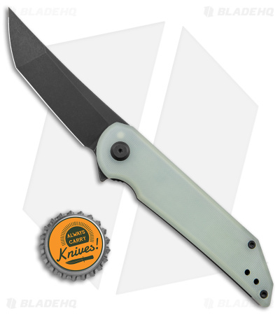 Jake Hoback Radford Frame Lock Knife Jade G-10 (3.5" Black Stonewash)