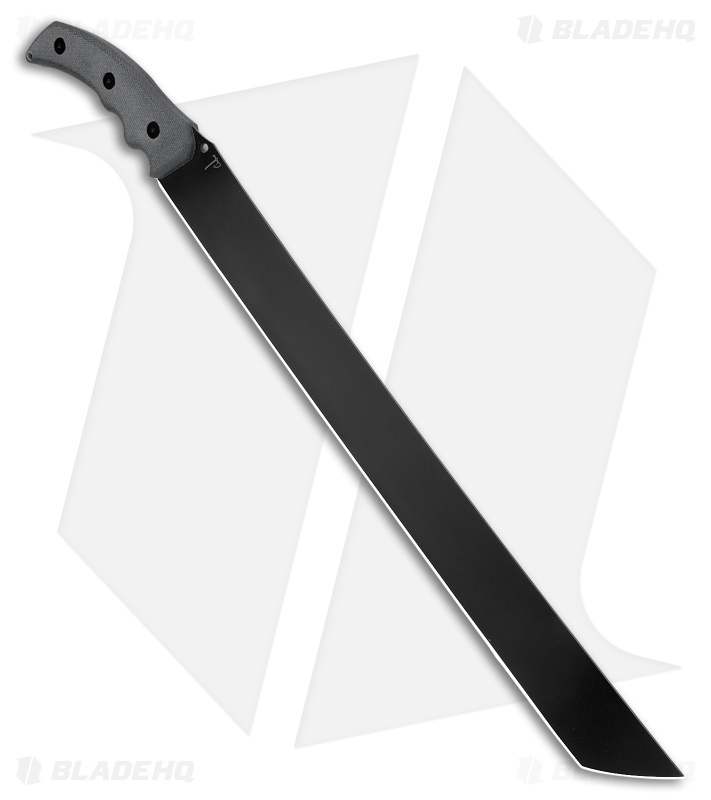 Hoback Knives The Way Machete Black Micarta (18" Black) HOB034B