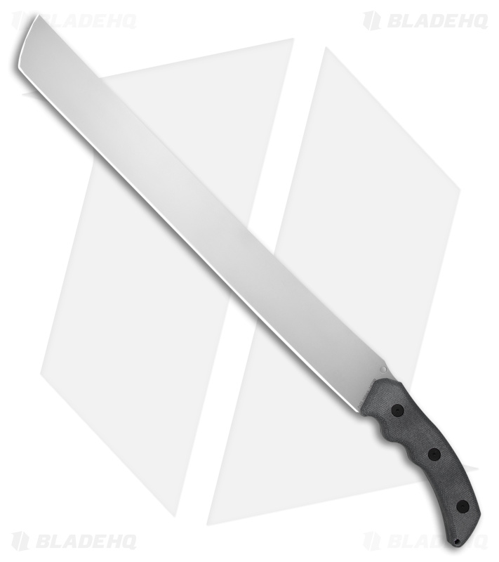 Hoback Knives The Way Machete Black Micarta (18" Stonewash) HOB034