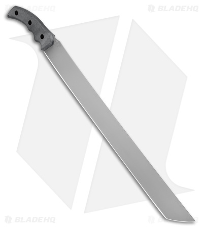 Hoback Knives The Way Machete Black Micarta (18" Stonewash) HOB034