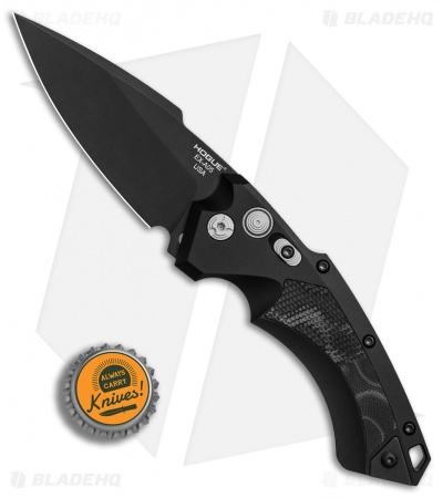 Hogue Knives EX-A05 Spear Point Automatic Knife Black G-Mascus (3.5" Black)