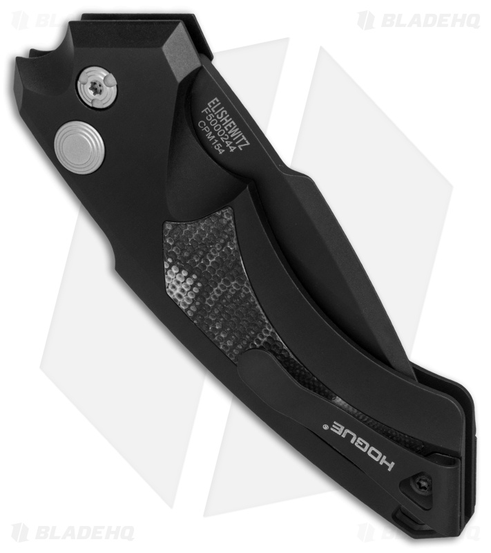 Hogue Knives EX-A05 Spear Point Automatic Knife Black G-Mascus (3.5" Black)