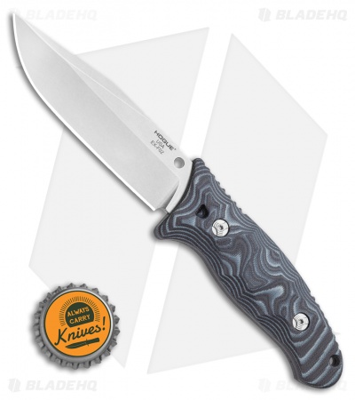 Hogue EX-F02 Clip Point Fixed Blade Black/Gray G10 (4.5" Stonewash) 35279