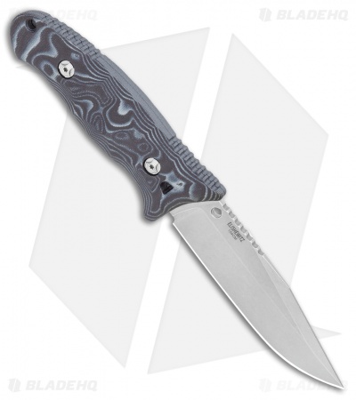Hogue EX-F02 Clip Point Fixed Blade Black/Gray G10 (4.5" Stonewash) 35279