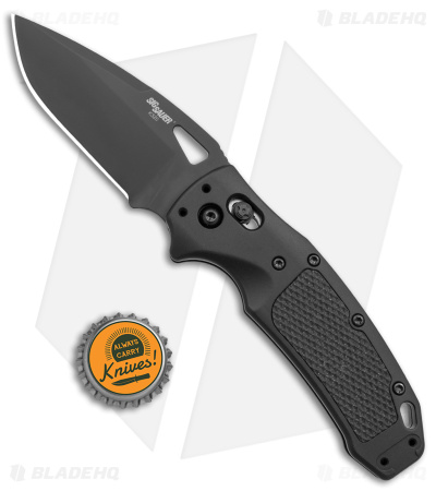 Hogue SIG K320 AXG Manual Folding Knife Black Aluminum/G-10 (3.5" Black)