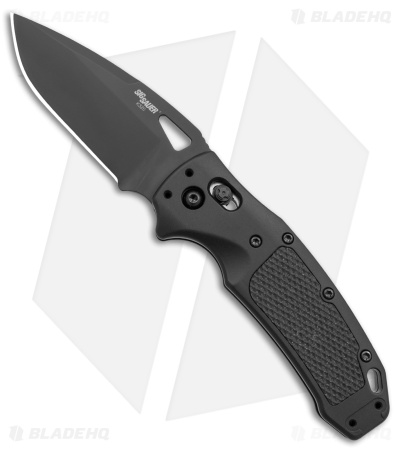 Hogue SIG K320 AXG Manual Folding Knife Black Aluminum/G-10 (3.5" Black)