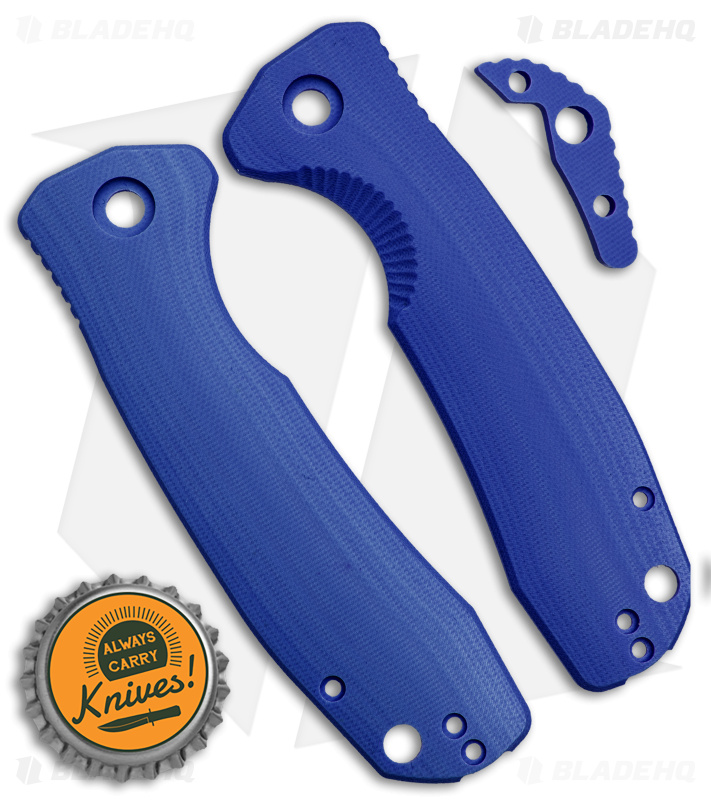 Honey Badger Knives Large Handle Set Blue G-10