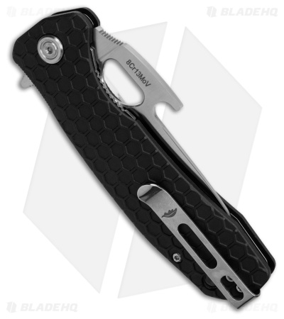 Honey Badger Knives Large Opener Linerlock Knife Black (3.6" Satin) 