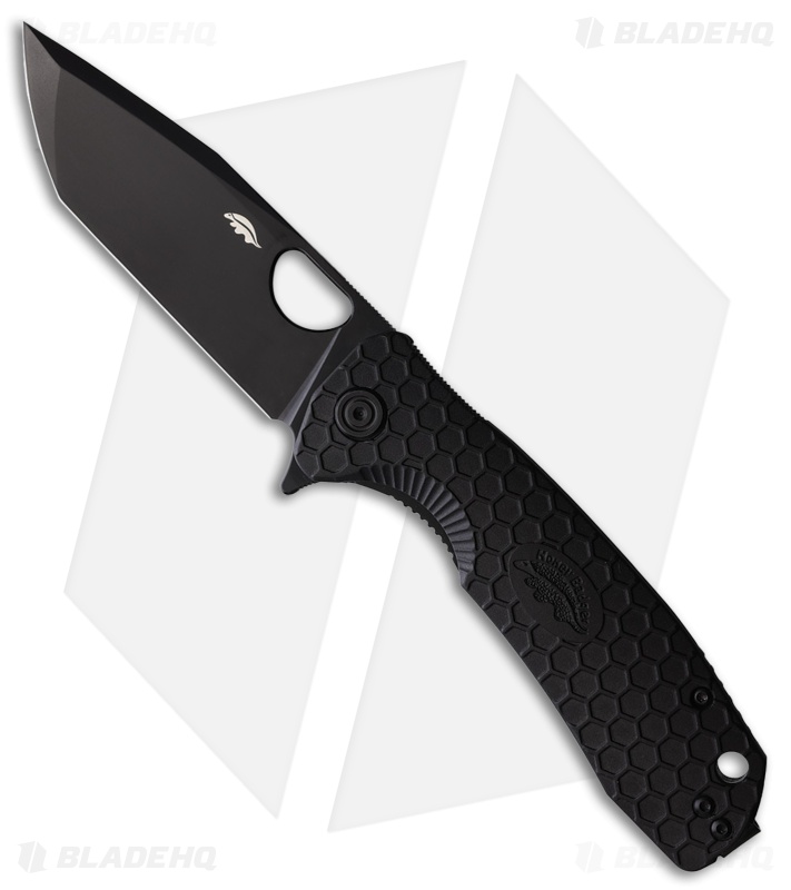Honey Badger Knives Large Flipper D2 Tanto Black FRN (3.625" Black)