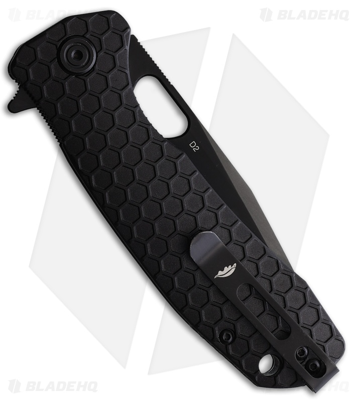 Honey Badger Knives Large Flipper D2 Tanto Black FRN (3.625" Black)