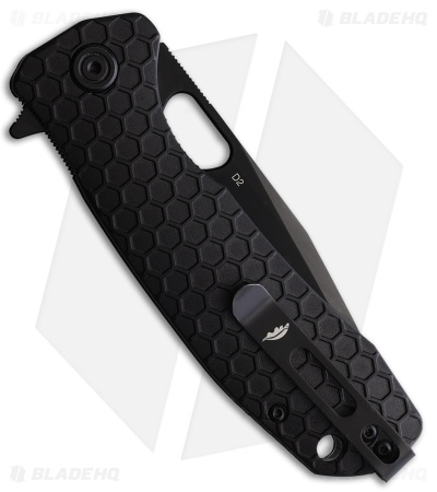 Honey Badger Knives Large Flipper D2 Tanto Black FRN (3.625" Black)