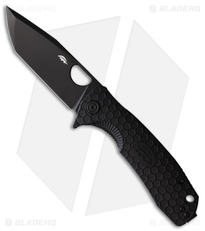 Honey Badger Knives Large Flipper D2 Tanto Black FRN (3.625" Black)