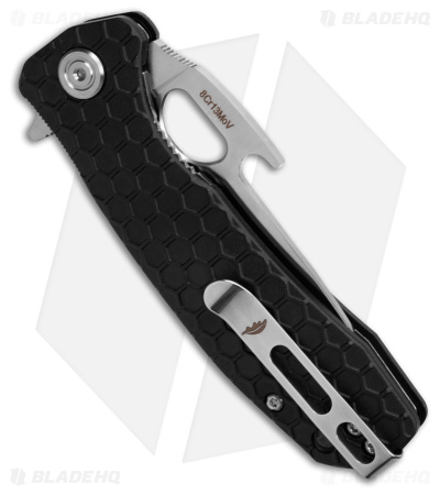 Honey Badger Knives Medium Opener Linerlock Knife Black FRN (3.25" Satin) 