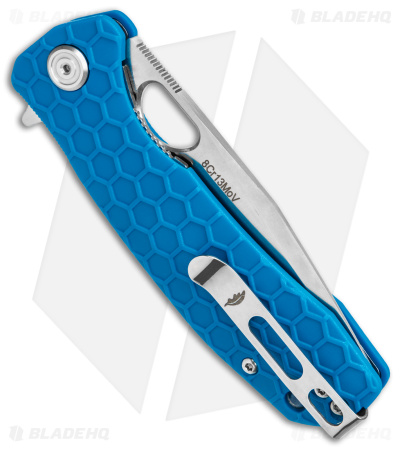 Honey Badger Knives Medium Flipper Tanto Blue FRN (3.5" Satin)