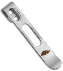 Honey Badger Knives Small/Medium Stainless Steel Pocket Clip (Silver)