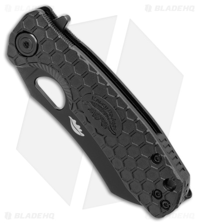 Honey Badger Knives Small Wharncleaver Flipper Knife Black (2.8" Black DLC)
