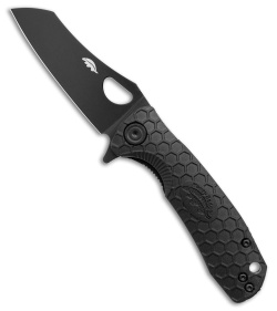 Honey Badger Knives Small Wharncleaver Flipper Knife Black (2.8" Black DLC)