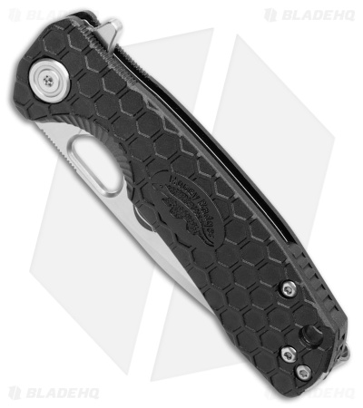 Honey Badger Knives Small Tanto Flipper Knife Black (3" Satin)