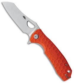 Honey Badger Knives Large Wharncleaver Orange FRN (3.6" Satin D2)