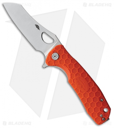 Honey Badger Knives Large Wharncleaver Orange FRN (3.6" Satin D2)