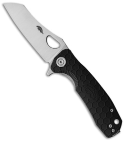 Honey Badger Knives Small Wharncleaver Black FRN (2.8" Satin)