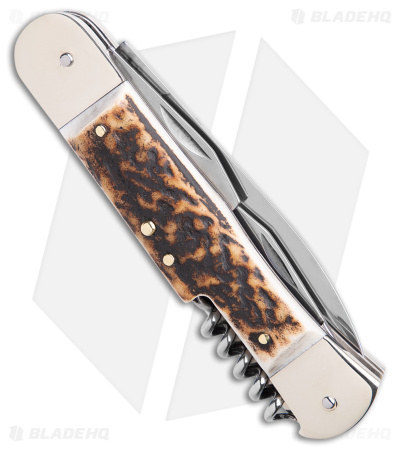 Hubertus 7.75" Large Lever Lock Automatic Knife (3.4" Satin)