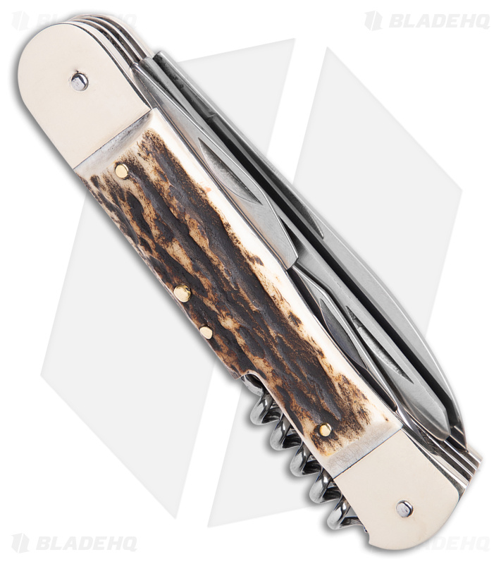 Hubertus 7.75" Large Lever Lock Automatic Knife (3.4" Satin)
