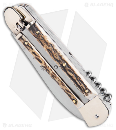 Hubertus 7.75" Large Lever Lock Automatic Knife (3.4" Satin)
