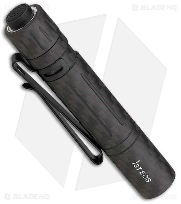 Olight i3T EOS Black CF Flashlight (180 Lumens) - Blade HQ
