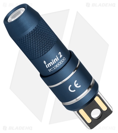 Olight iMini 2 Magnetic Keychain Flashlight Midnight Blue Aluminum (50 Lumens)