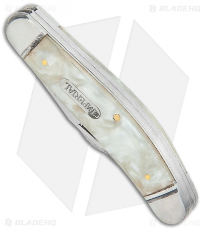  Imperial  Schrade Pocket Knife Cracked Ice Marble (2.5"  Stainless Steel)