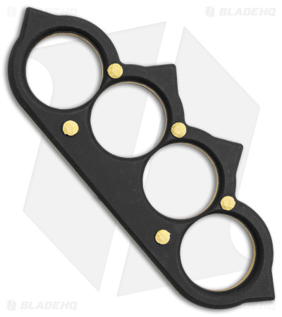 JB Knife and Tool The Rake Knuckle - Brass - Blade HQ