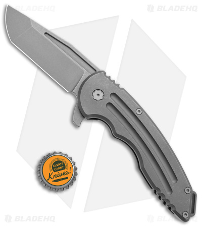 Jake Hoback Knives Husky Frame Lock Knife Titanium (3.75" SW) 