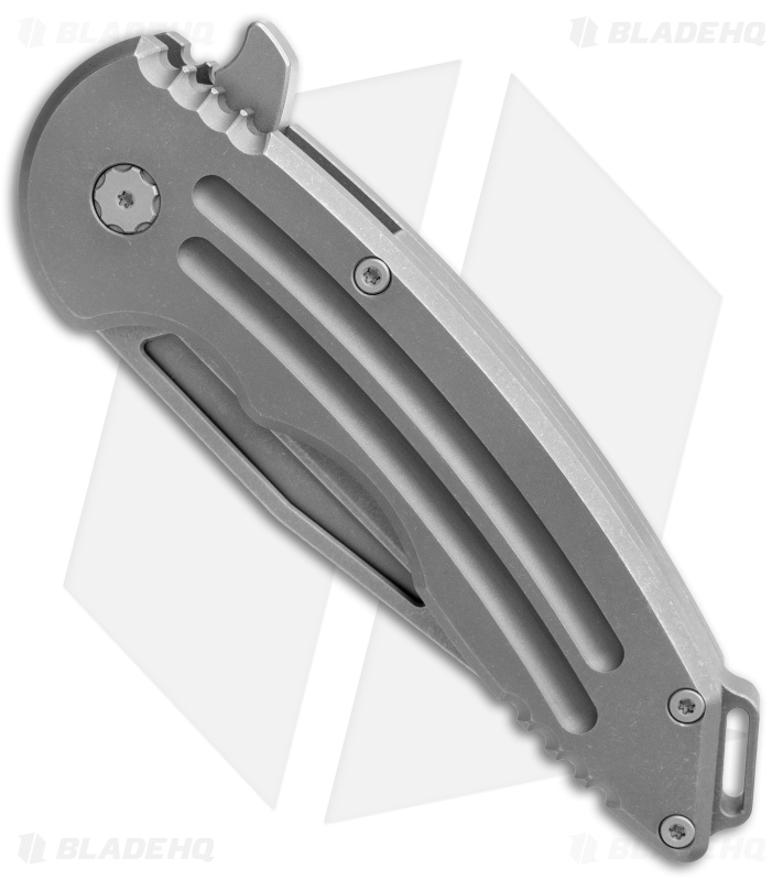 Jake Hoback Knives Husky Frame Lock Knife Titanium (3.75" SW) 