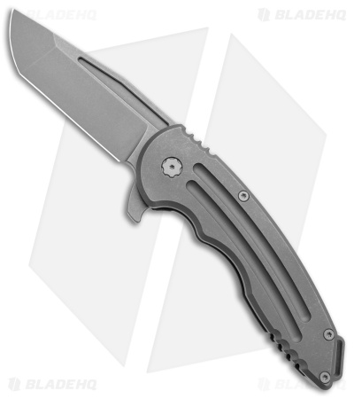 Jake Hoback Knives Husky Frame Lock Knife Titanium (3.75" SW) 