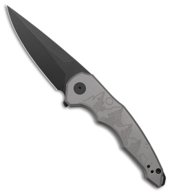 Jake Hoback Knives OneSam Camping Frame Lock Knife SW Titanium (3.25" Black)