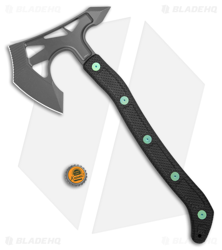 Jake Hoback Knives Ps2 Axe CF (Green + Gray) - Blade HQ