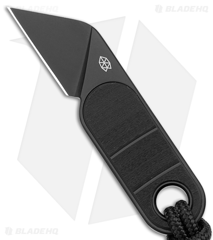 The James Brand The Abbey Fixed Blade Knife Black Vinyl (1.2" Black)