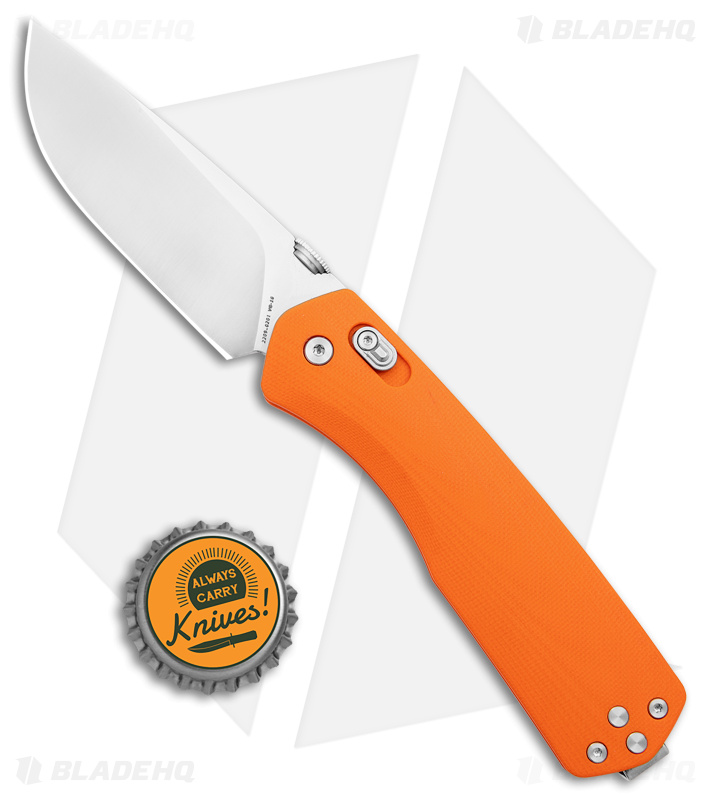 The James Brand The Carter XL Ambi-Slider Knife Orange G-10 (3.25" Satin)