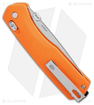 James Brand The Carter XL Ambi-Slider Knife Orange G-10 (3.25" Satin)