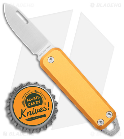 The James Brand The Elko Slip Joint Keychain Knife Canary (1.6" Satin)