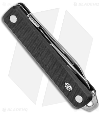 The James Brand The Ellis Lockback Knife & Tool w/Scissors Black (2.75" Plain)