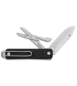 The James Brand The Ellis Lockback Knife & Tool w/Scissors Black (2.75" Plain)