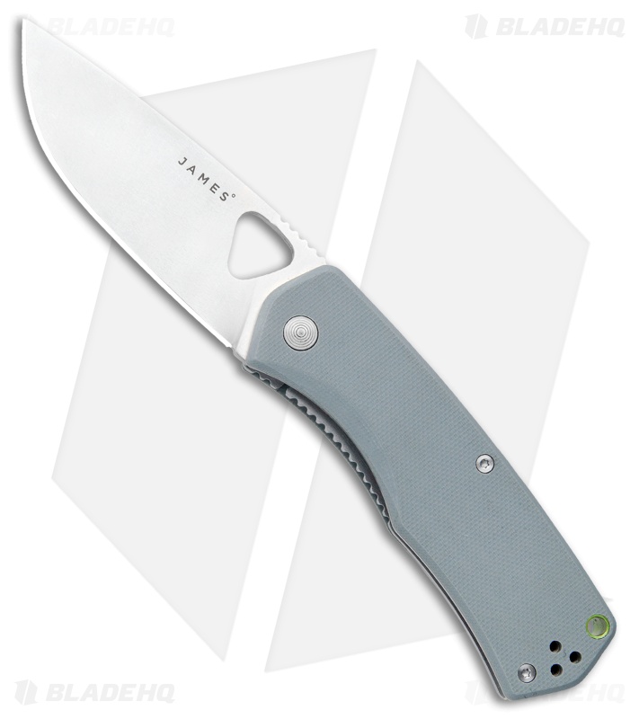The James Brand The Folsom Liner Lock Knife GrayG-10 (2.75" Satin)
