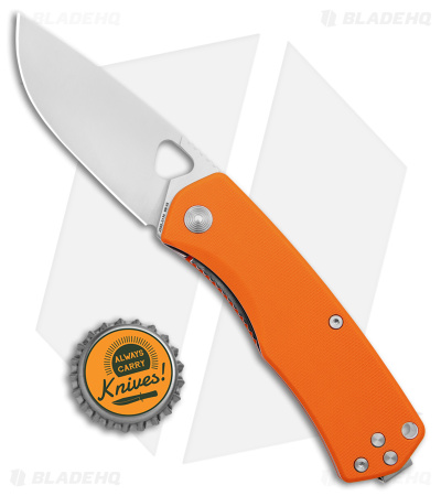 The James Brand The Folsom Liner Lock Knife Orange G-10 (2.75" Satin) 