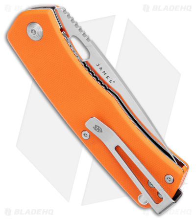 The James Brand The Folsom Liner Lock Knife Orange G-10 (2.75" Satin) 