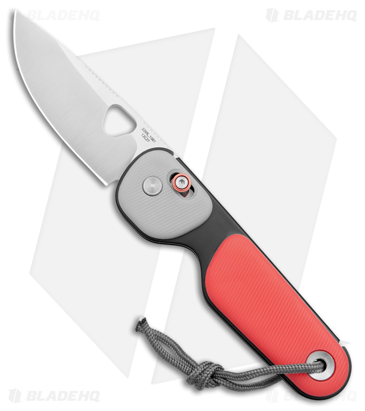 The James Brand The Redstone Gray/Red (Satin) - Blade HQ